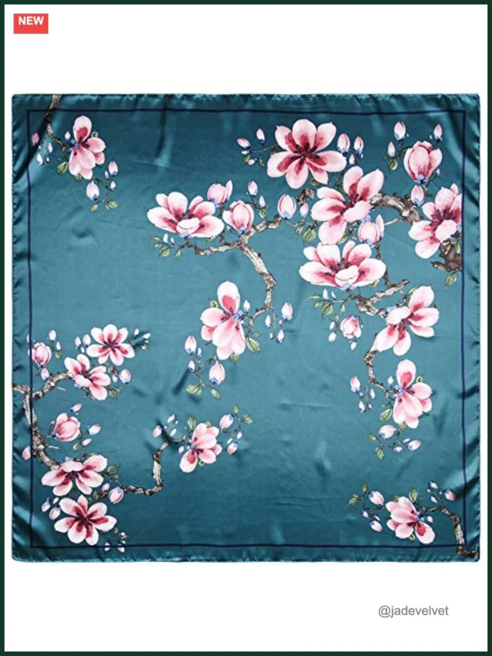 Silk Feel Satin Head Scarf for Women – 35x35 in, Hair Wrap, Bandana, Neck Scarf